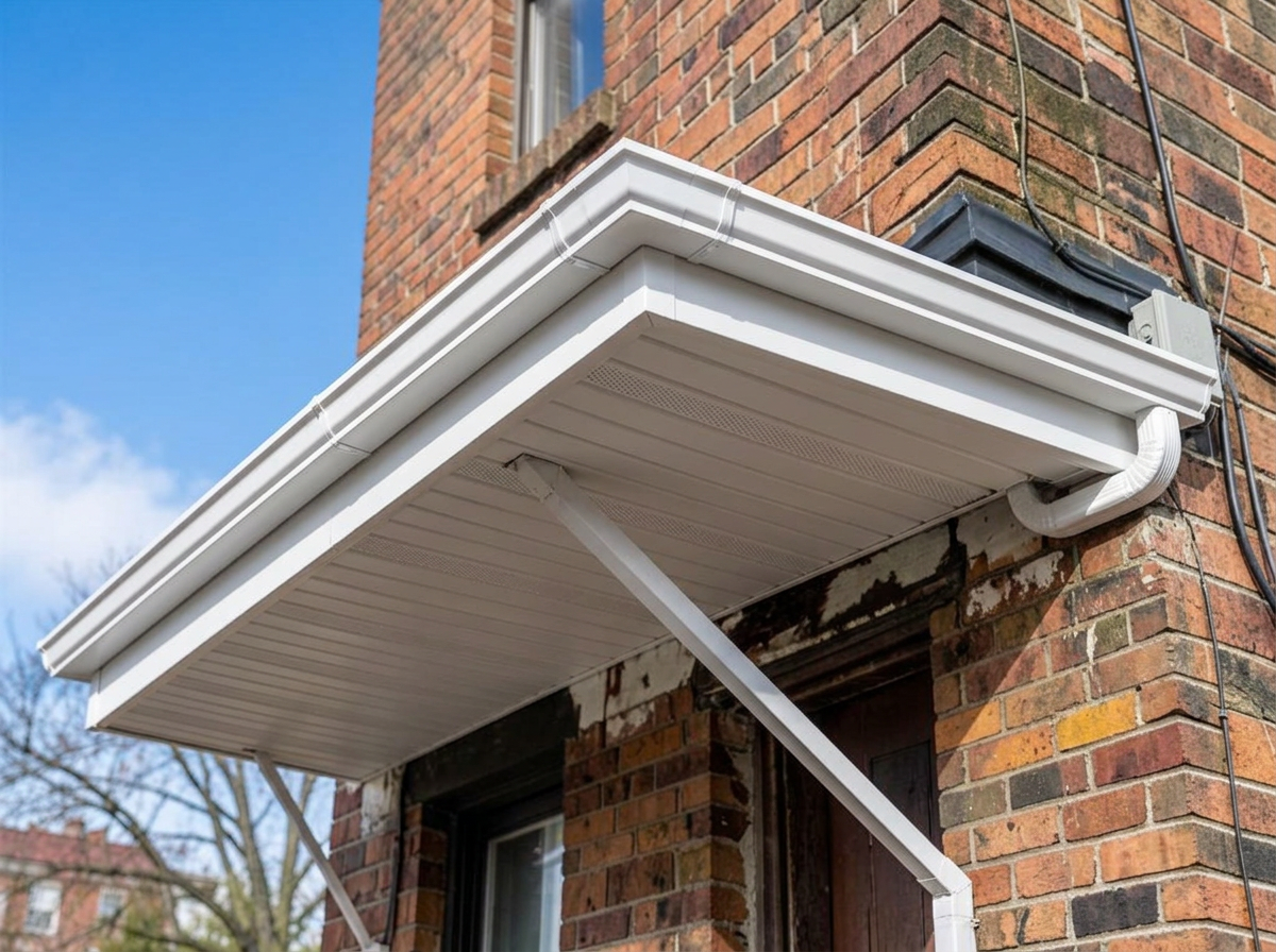 Gutter, Soffit & Fascia Rebuild after StormBear in Logan Square, Chicago