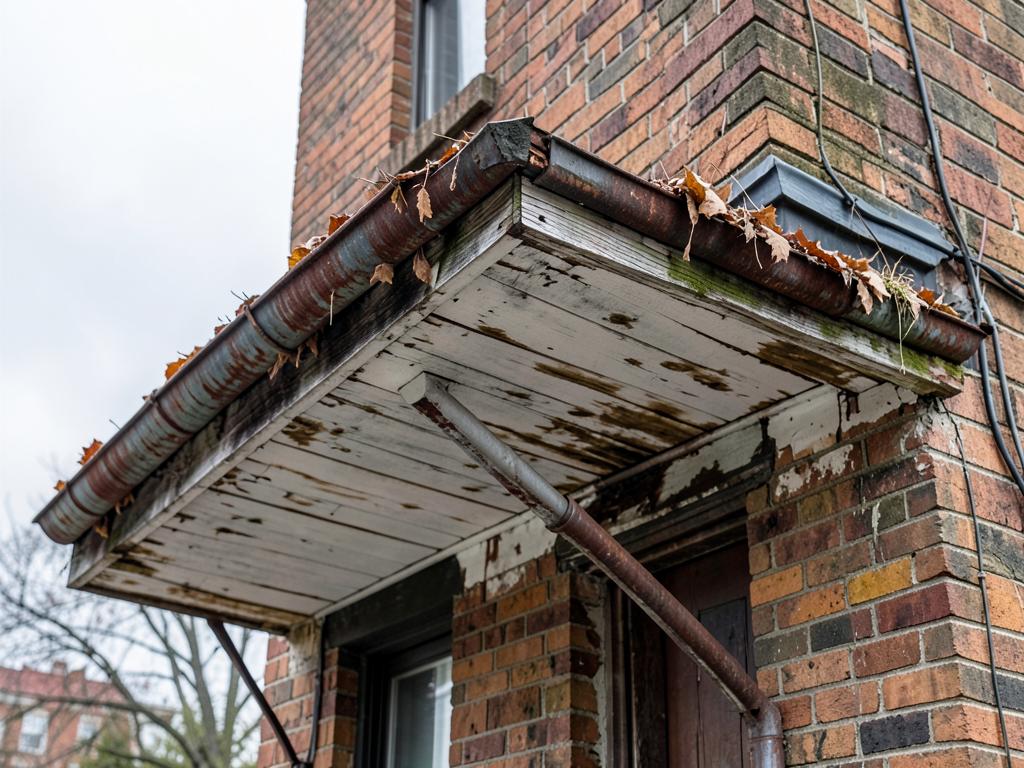 Gutter, Soffit & Fascia Rebuild before StormBear in Logan Square, Chicago