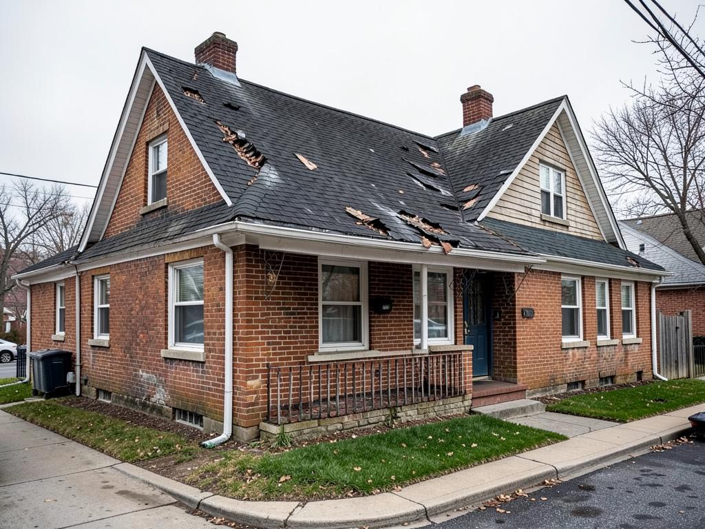 Storm-Damaged Roof Replacement before StormBear in Belmont Cragin, Chicago